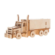 Load image into Gallery viewer, Wooden Delivery Truck 3D Puzzle