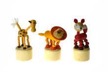 Load image into Gallery viewer, Calm & Breezy Wooden Dancing Jungle Animals