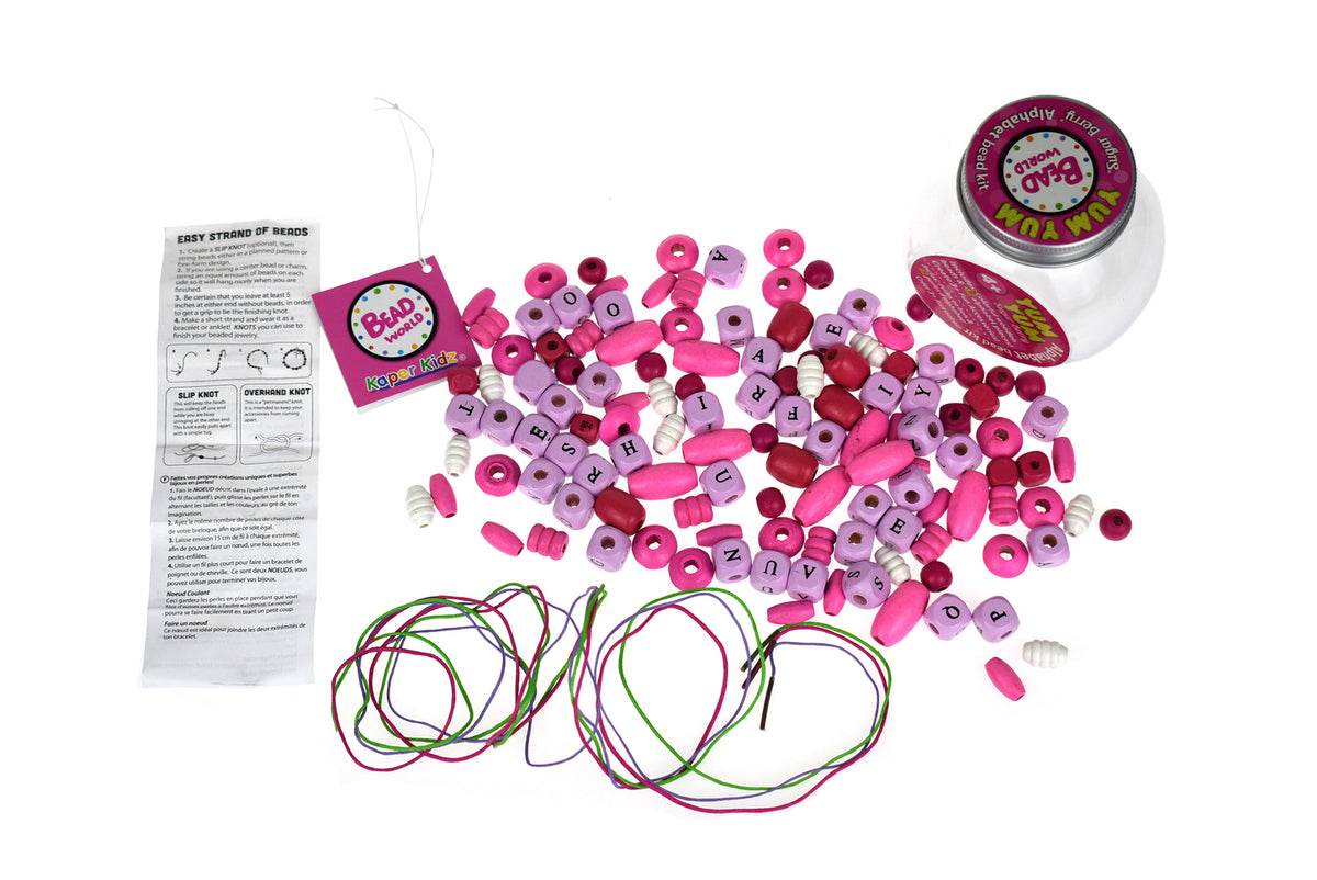 YUM YUM ALPHABET BEAD CRAFT KIT Wood 'n' Play