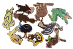 FRIDGE FRIENDS MAGNETIC AUSTRALIAN ANIMALS 24PCS