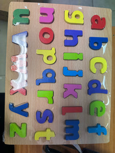 Wooden 3D Puzzle Alphabet Lower Case