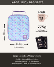 Load image into Gallery viewer, MontiiCo Large Insulated Lunch Bag - Ripple Cloud