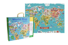 Load image into Gallery viewer, WORLD MAP JIGSAW PUZZLE 500 PCS