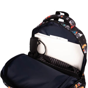 MONSTER TRUCKS MIDSIZE KIDS BACKPACK