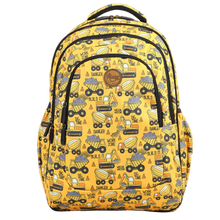 Load image into Gallery viewer, CONSTRUCTION LARGE SCHOOL BACKPACK