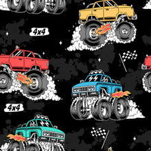 Load image into Gallery viewer, MONSTER TRUCKS MIDSIZE KIDS BACKPACK