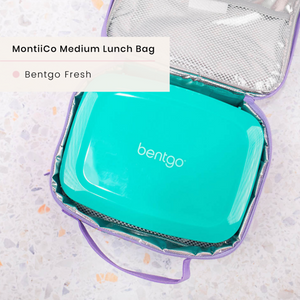 NEW MONTIICO MEDIUM INSULATED LUNCH BAG - RAINBOWS