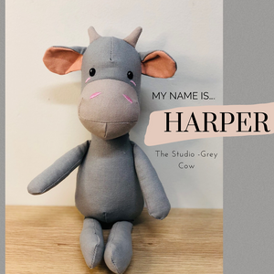 Harper- Linen Studio Grey Cow