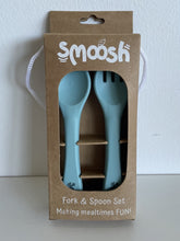 Load image into Gallery viewer, Smoosh Fork and Spoon set- Assorted colours