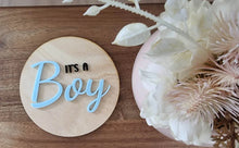 Load image into Gallery viewer, &quot;IT&#39;S A BOY&quot; ANNOUNCEMENT DISC