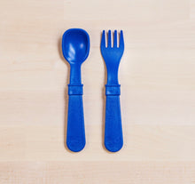 Load image into Gallery viewer, Re- Play Fork and Spoon Set- Multi colour options