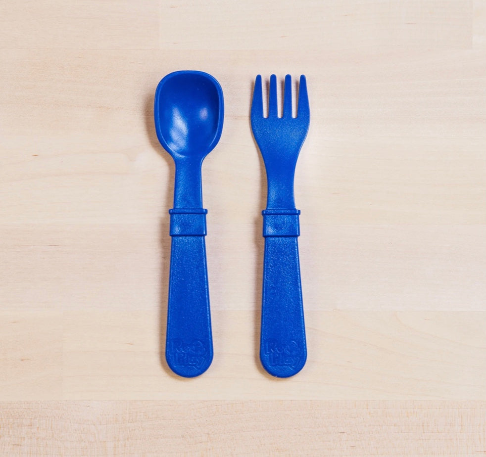 Re- Play Fork and Spoon Set- Multi colour options