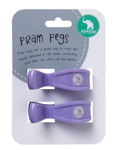 Pram Pegs 2pk- Multi Colours Available