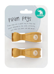 Pram Pegs 2pk- Multi Colours Available