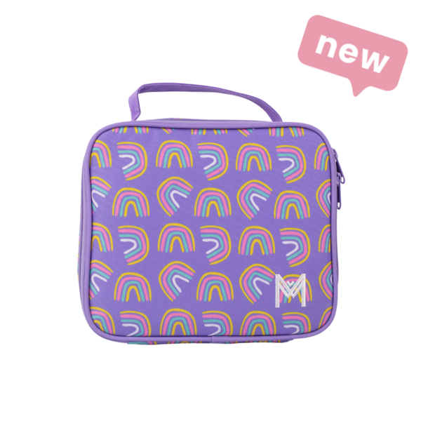 NEW MONTIICO MEDIUM INSULATED LUNCH BAG - RAINBOWS