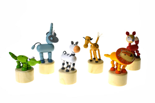 Calm & Breezy Wooden Dancing Jungle Animals