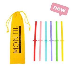 MONTIICO SILICONE MINI STOPPER STRAW SET - FRUITY POP