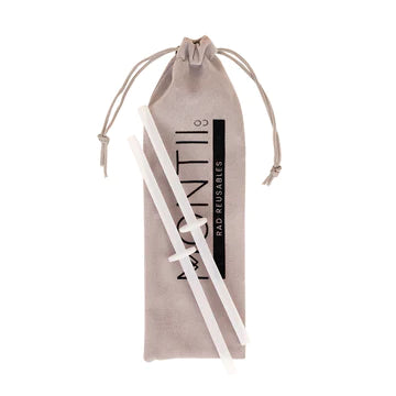 MONTIICO SILICONE MINI STOPPER STRAW SET - CLEAR